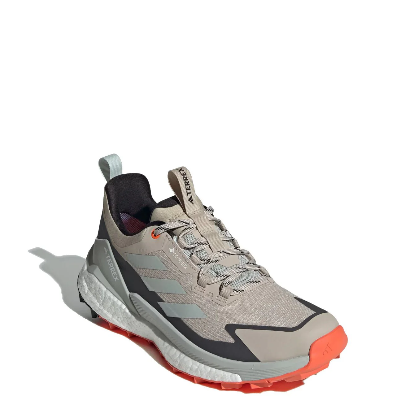 Adidas Terrex Womens Free Hiker 2.0 Low Gore-Tex Wonder Beige / Core Black / Semi Impact Orange - Image 4