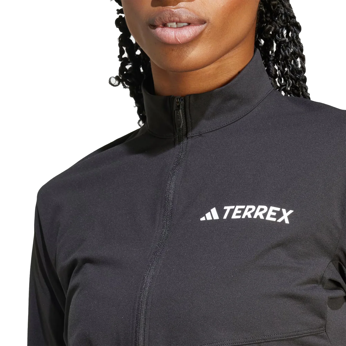 Adidas Terrex Womens Multi Climacool 1/2 Zip Long Sleeve Long-Sleeve Top Black - Image 4