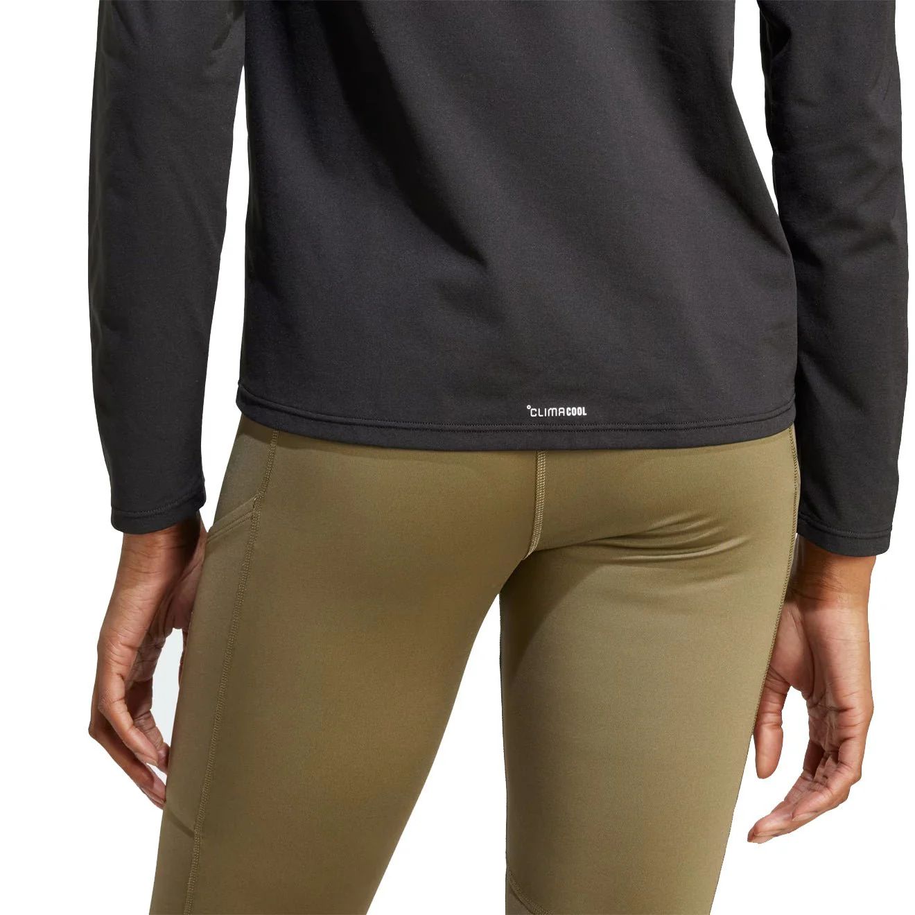 Adidas Terrex Womens Multi Climacool 1/2 Zip Long Sleeve Long-Sleeve Top Black - Image 5