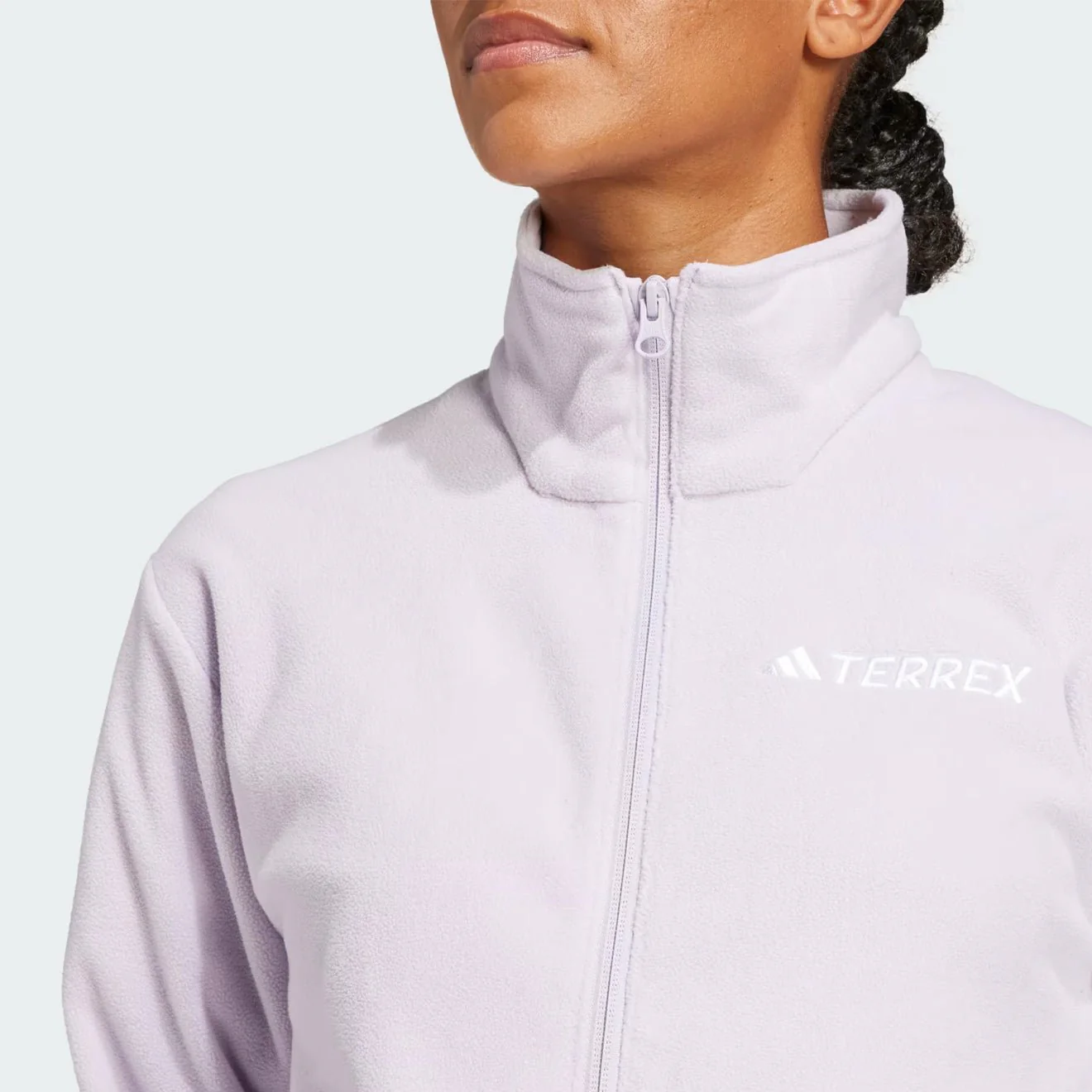 Adidas Terrex Womens Multi Essentials Full-Zip Fleece Jacket Sildaw - Image 5
