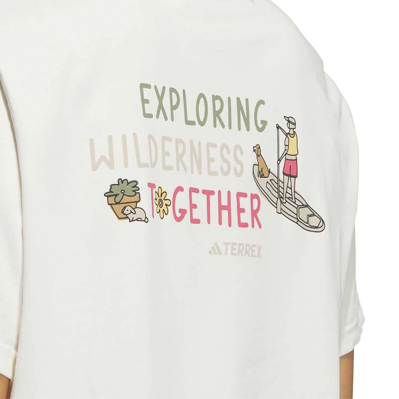 Adidas Terrex Womens Multi Graphic S/S T-Shirt Off White - Image 2