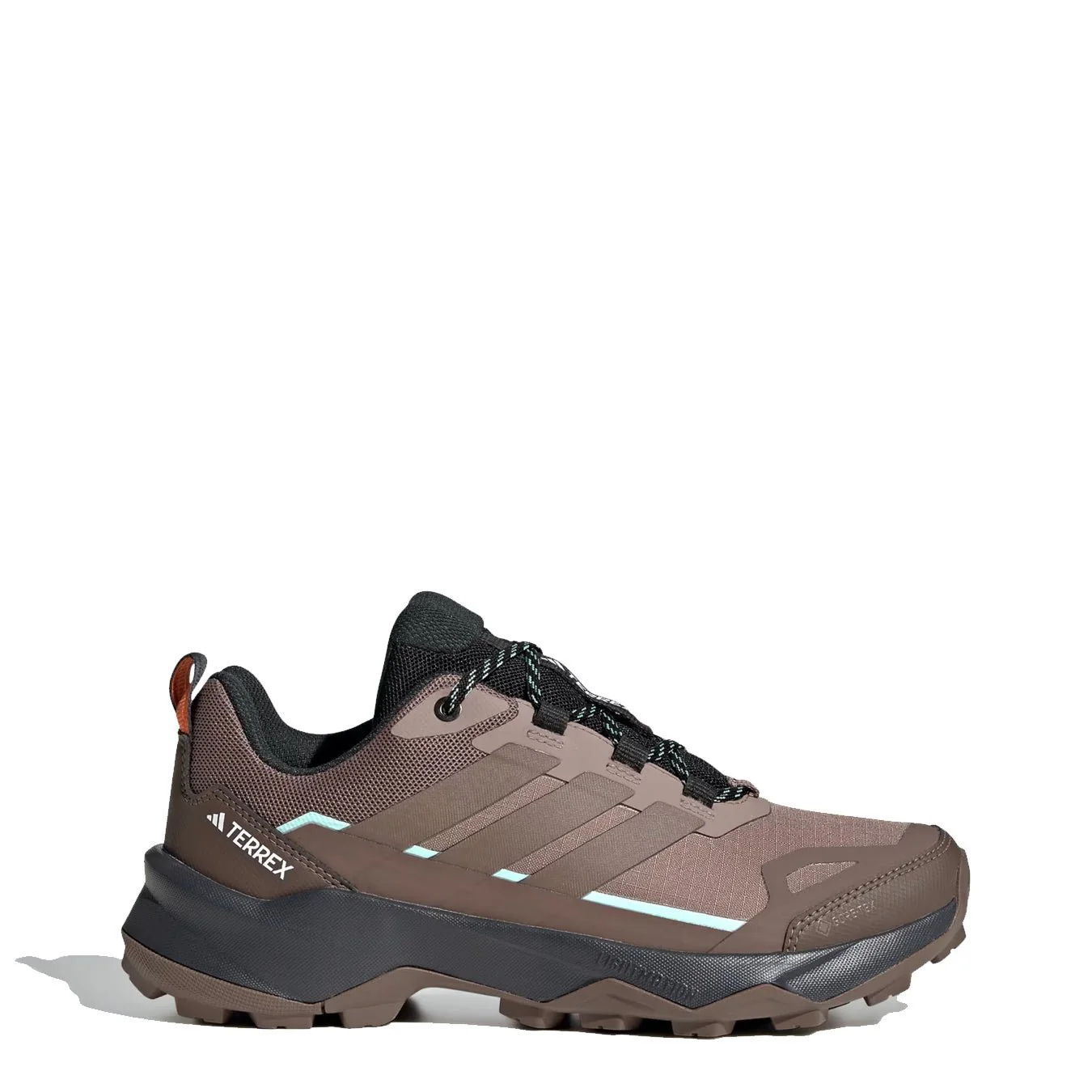 Adidas Terrex Womens Skychaser AX5 GoreTex Hiking Shoe Trace Brown / Earth Strata / Semi Impact Orange