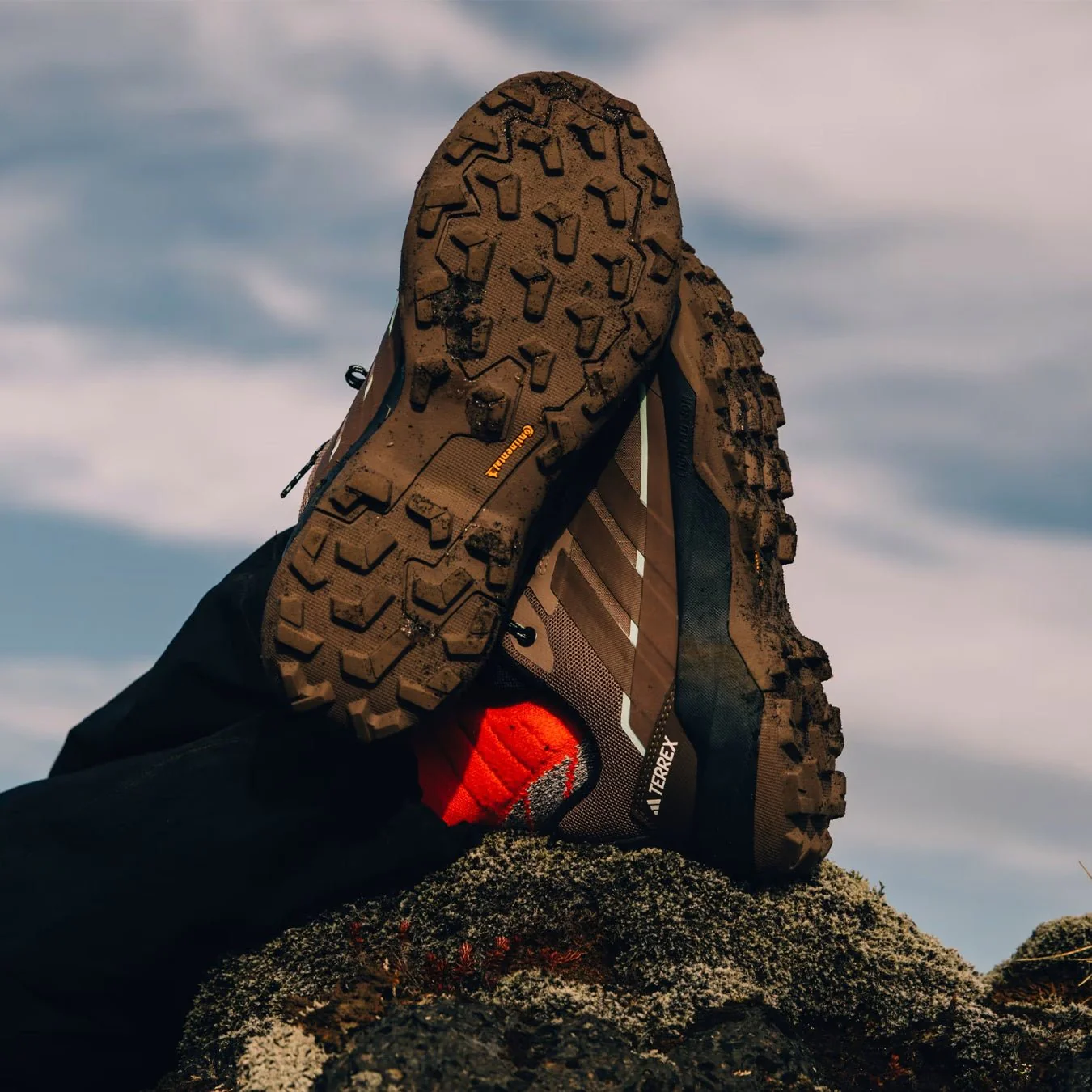 Adidas Terrex Womens Skychaser AX5 GoreTex Hiking Shoe Trace Brown / Earth Strata / Semi Impact Orange - Image 11