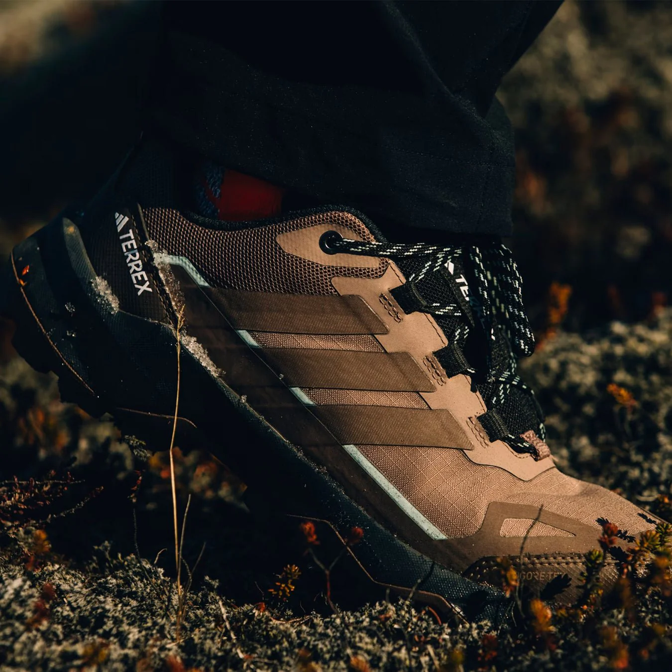 Adidas Terrex Womens Skychaser AX5 GoreTex Hiking Shoe Trace Brown / Earth Strata / Semi Impact Orange - Image 12