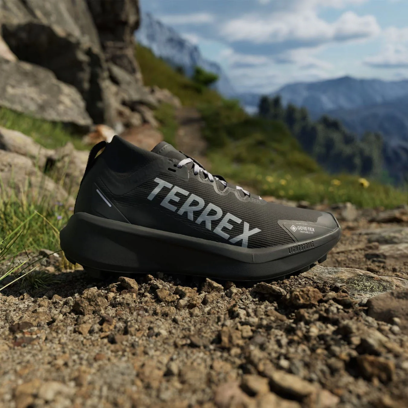 Adidas Terrex Womens Terrex Agravic trail running shoes GTX Black - Image 4