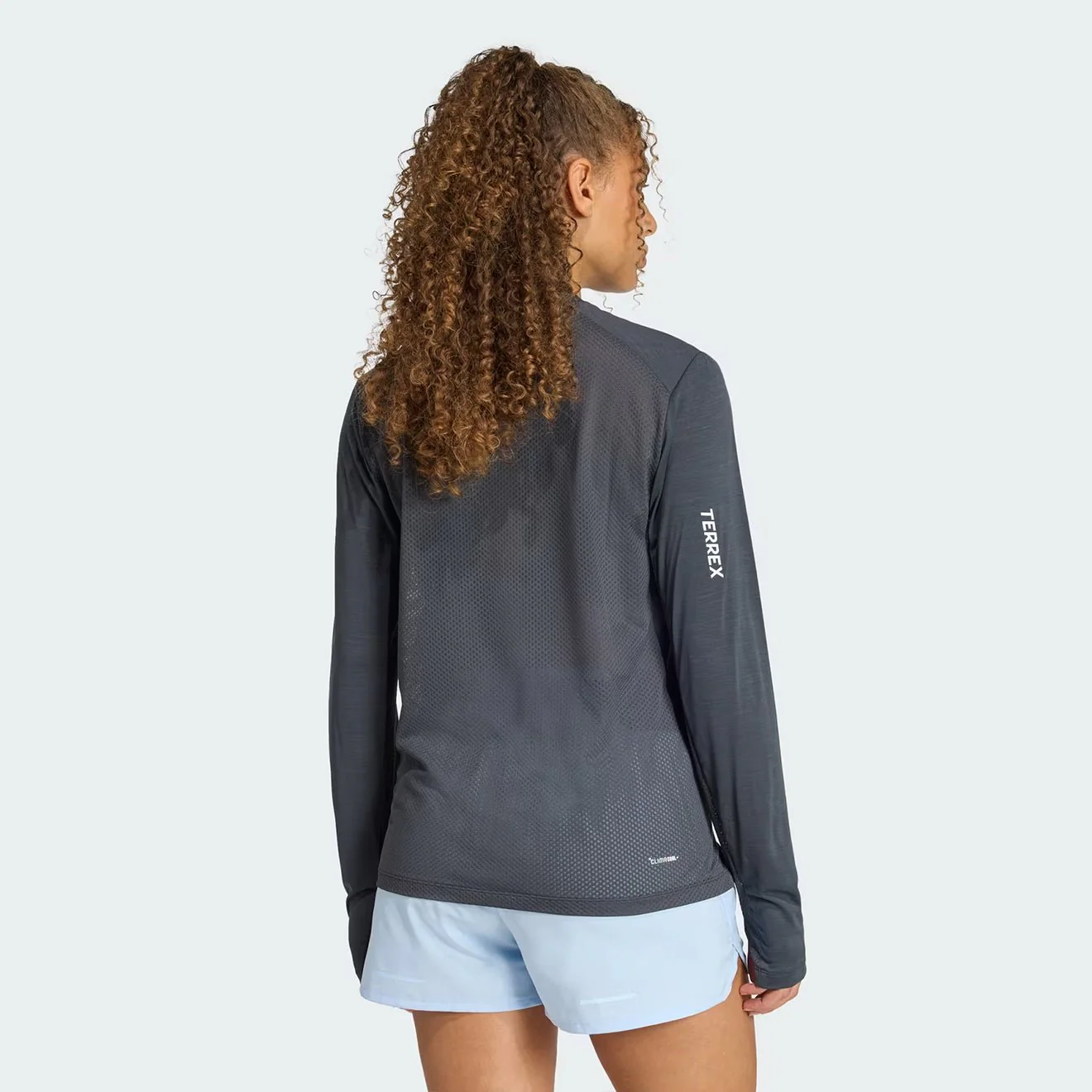 Adidas Terrex Womens Xperior L/S T-Shirt Carbon - Image 6