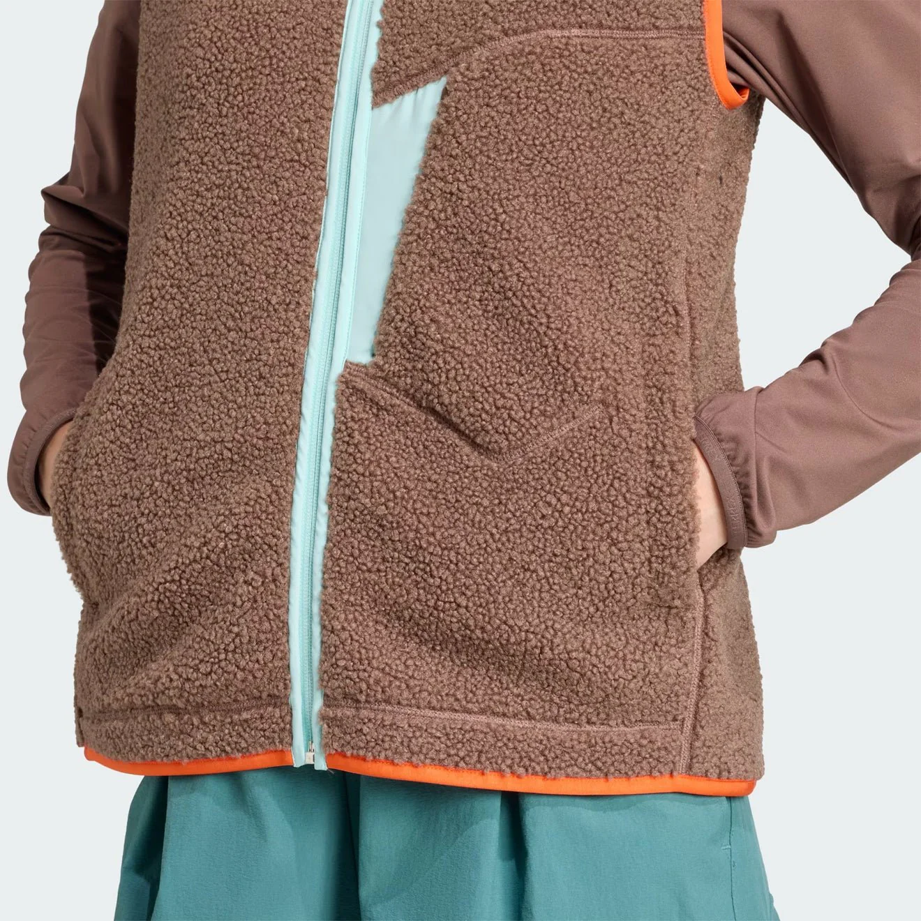 Adidas Terrex Womens XPL Fleece Vest Earth Strata - Image 4