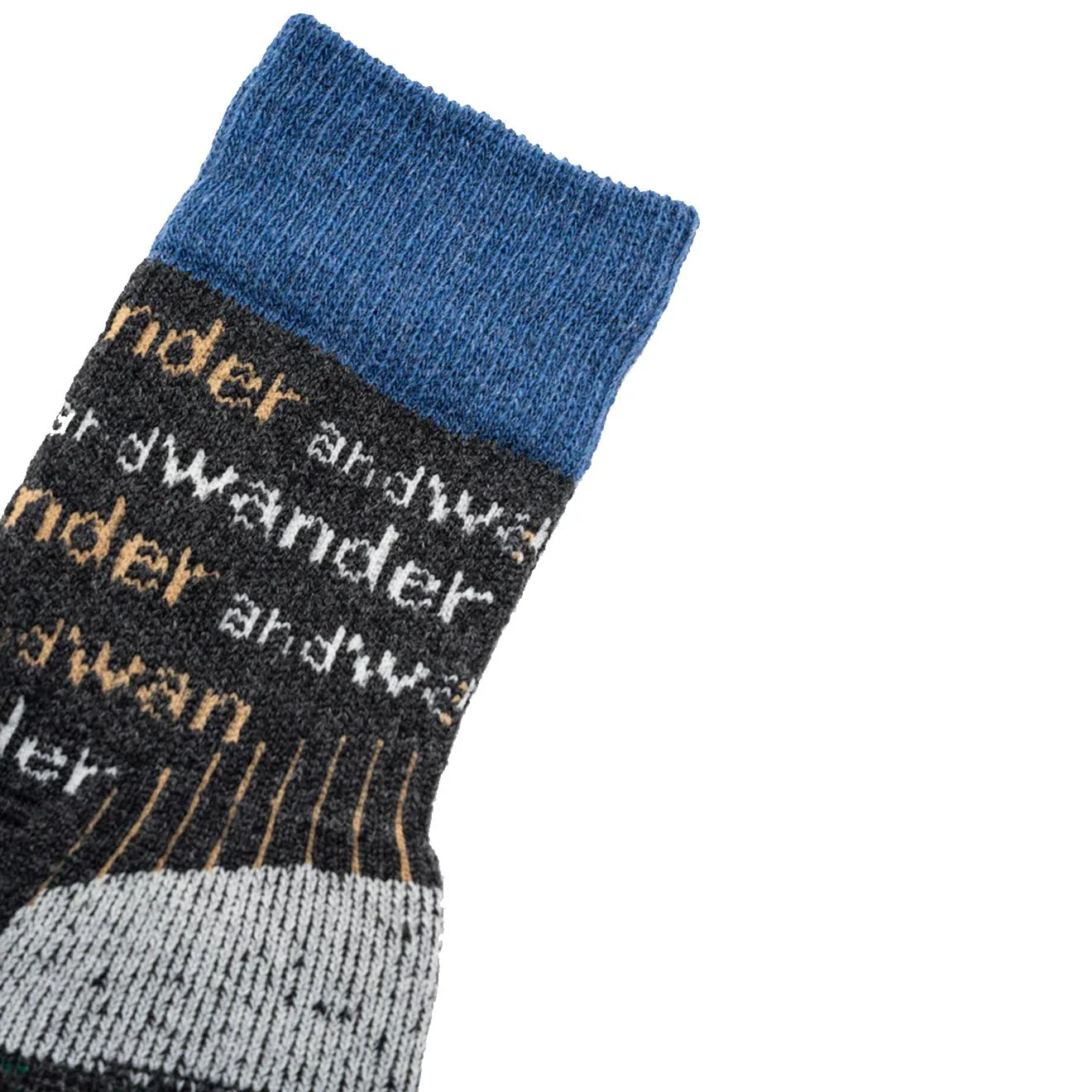 And Wander And Wander Wool Socks Charcoal - Image 2
