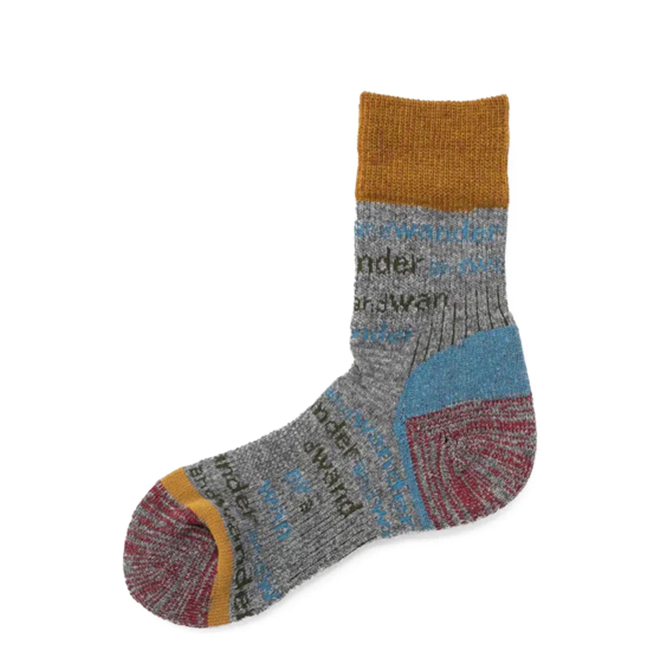 And Wander And Wander Wool Socks Light Grey