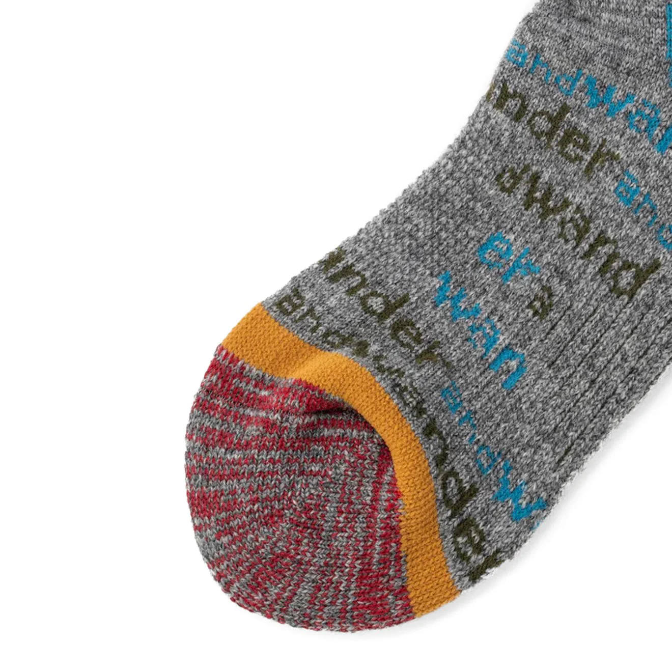 And Wander And Wander Wool Socks Light Grey - Image 2