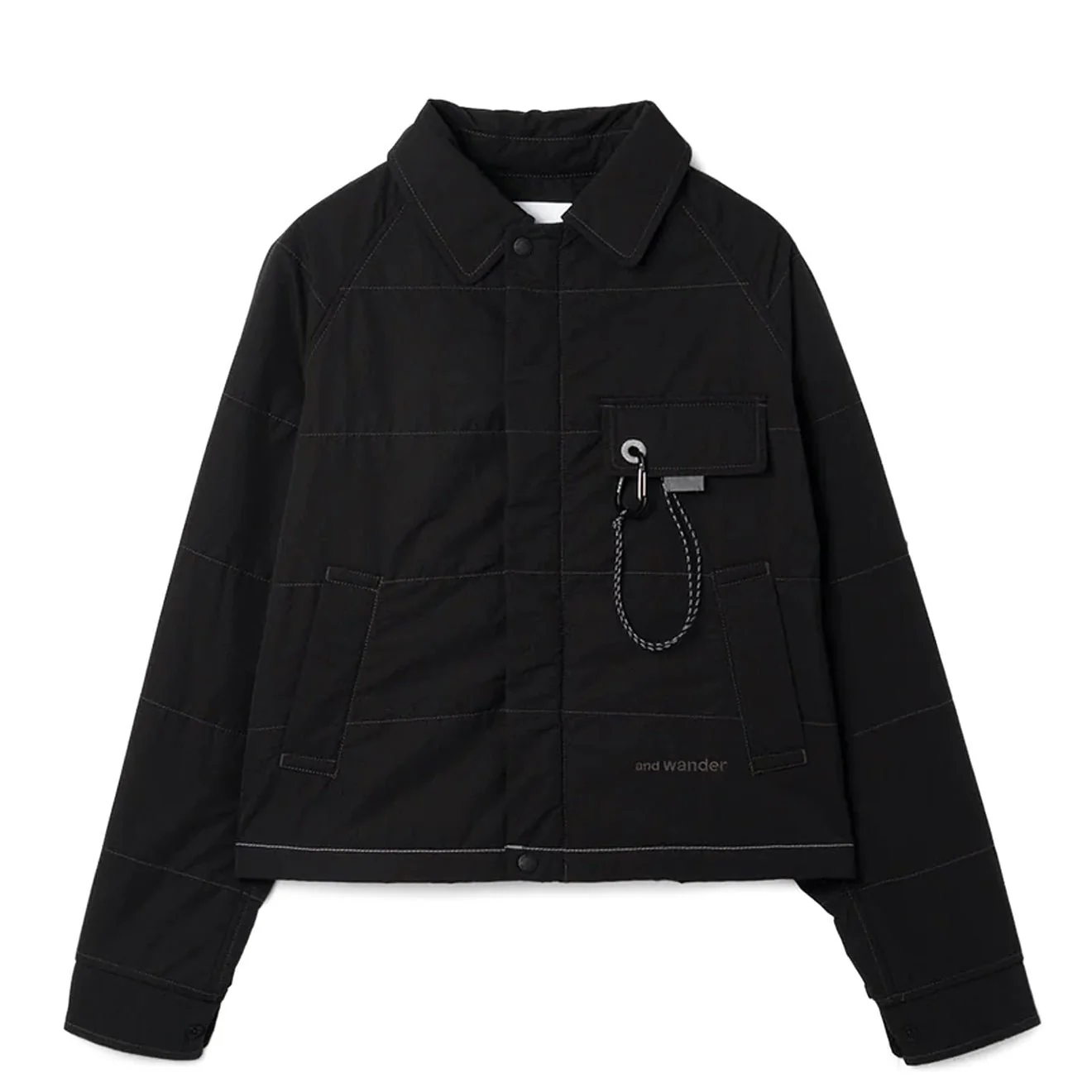 And Wander Womens C/N Octa Swing Top Black
