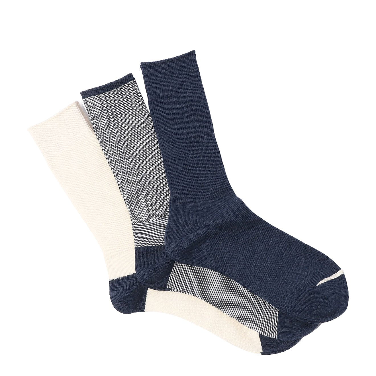 Anonymous Ism American Crew 3 Pair Pack Sock Navy