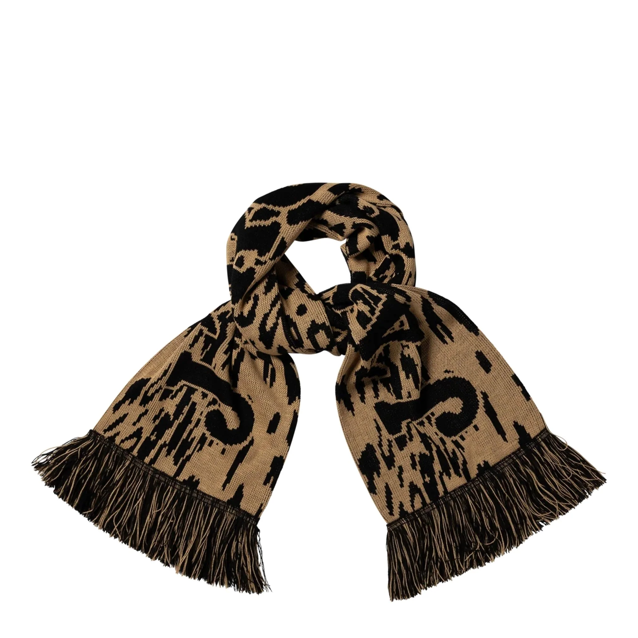 Aries J'Adoro Aries Leopard Scarf Beige