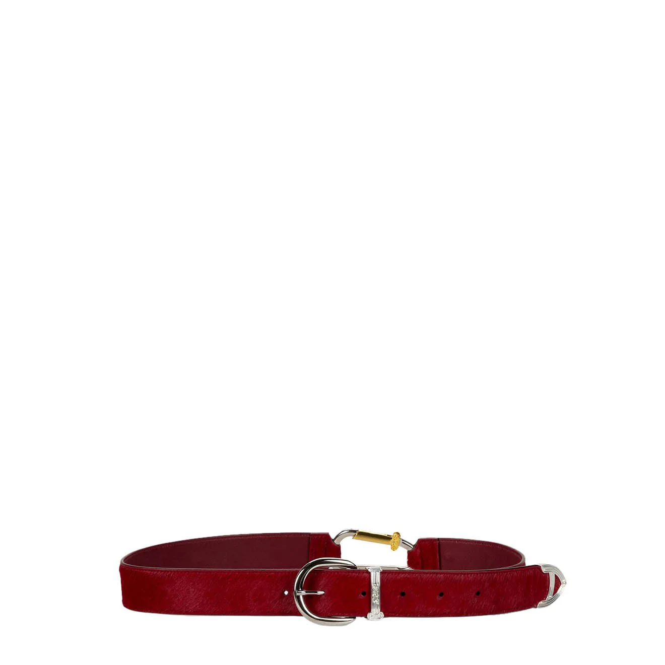 Aries Ponyskin Mazzo Belt Red - Image 2