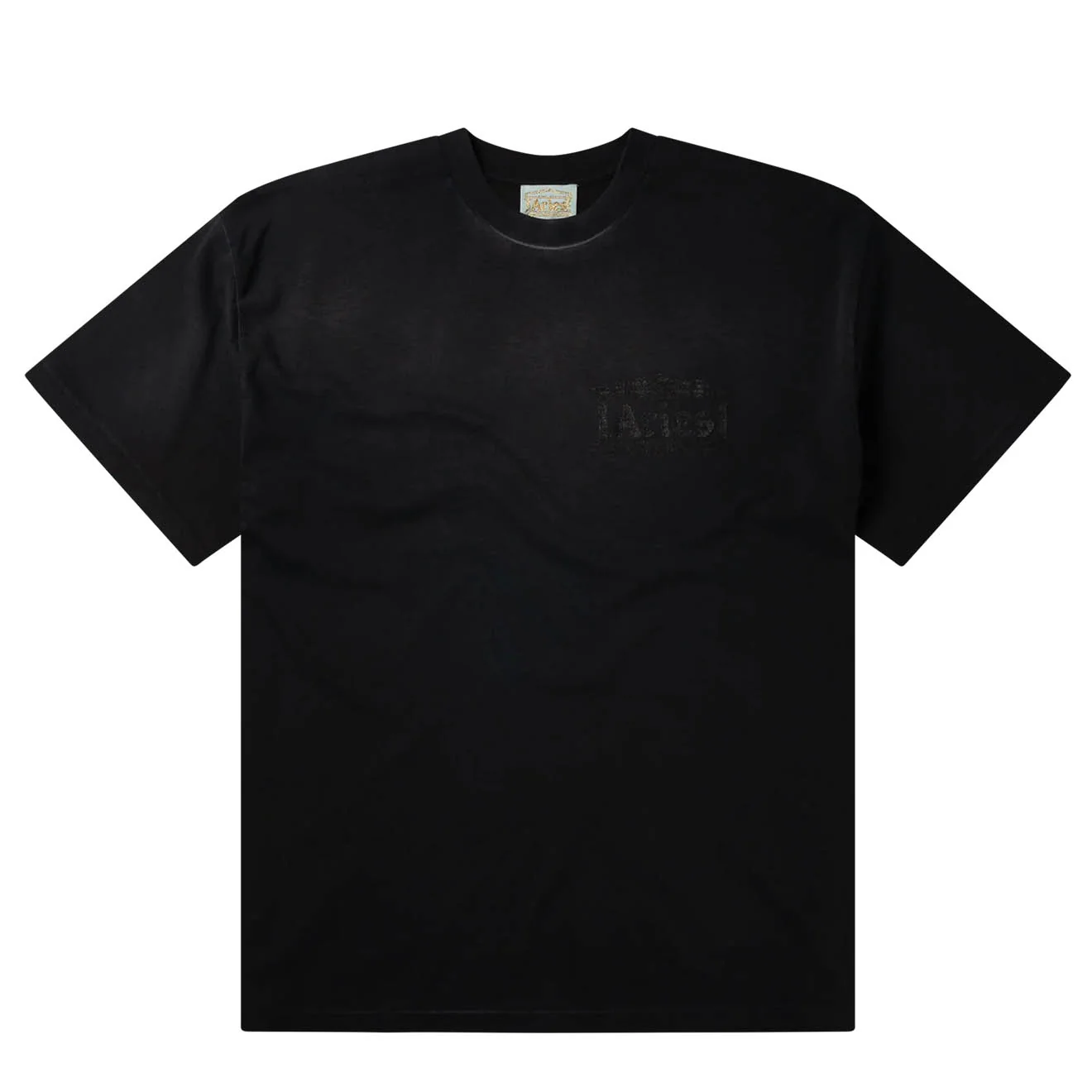Aries Sunbleached Ancient Temple SS Tee Black