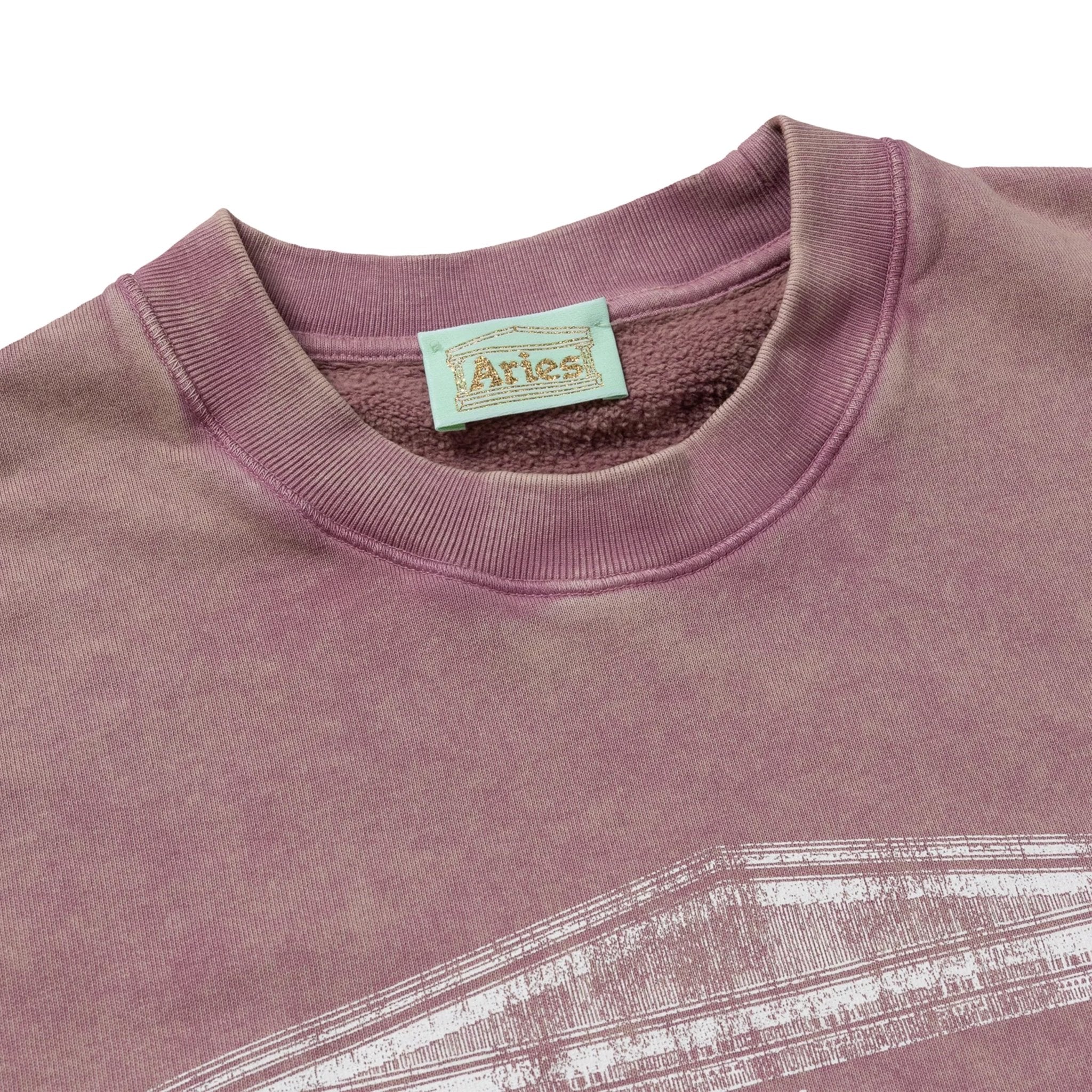 Aries Womens Aged Ancient Column Sweat Pink - Image 3