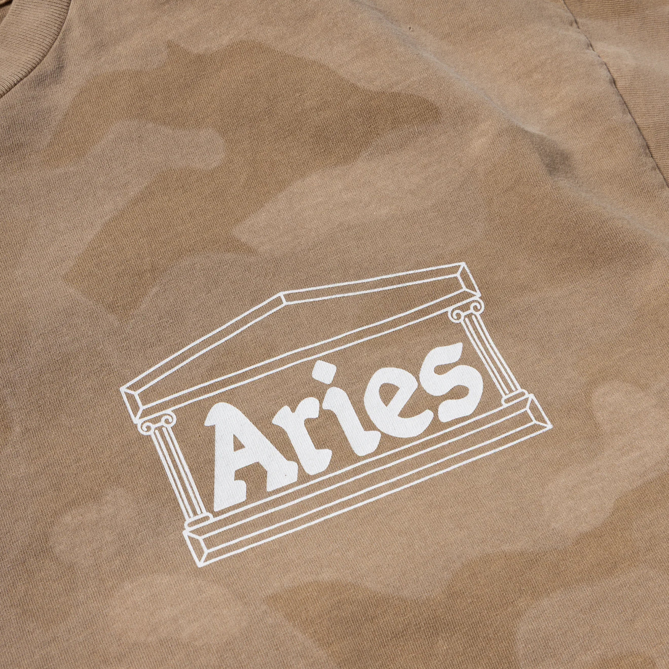 Aries Womens Aged Camo S/S Tee Desert - Image 3