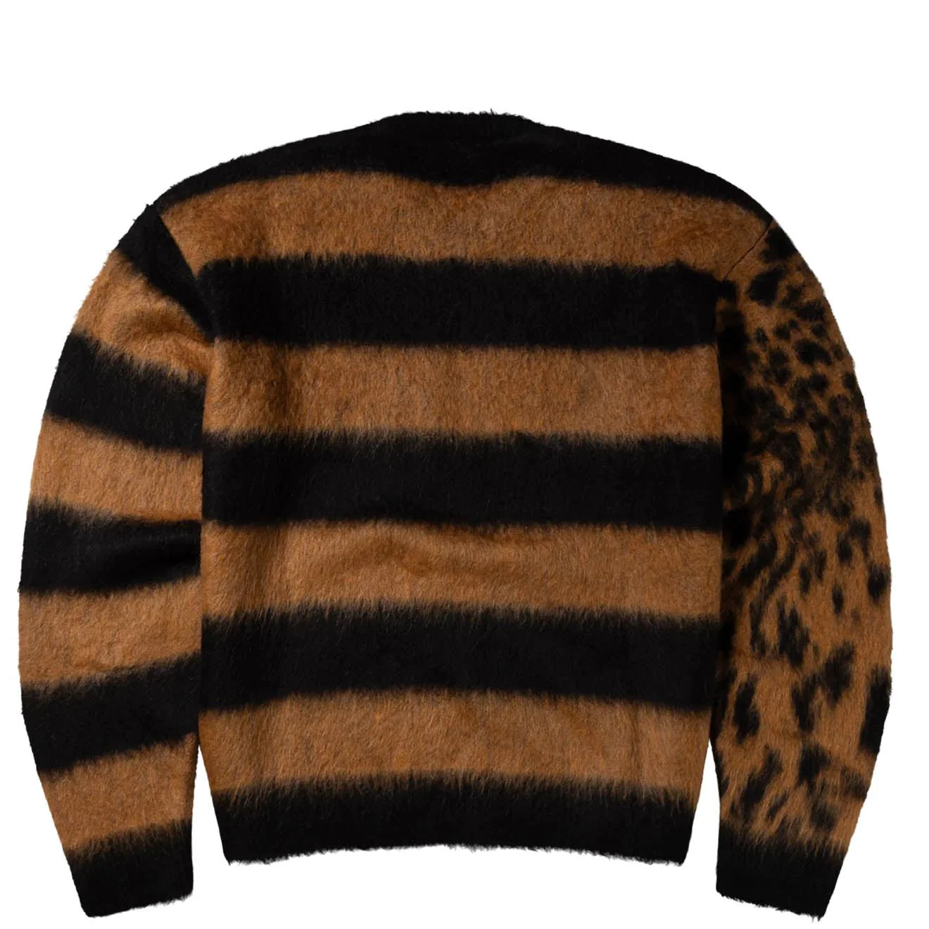 Aries Womens Brushed Leopard Sweater Brown - Image 2