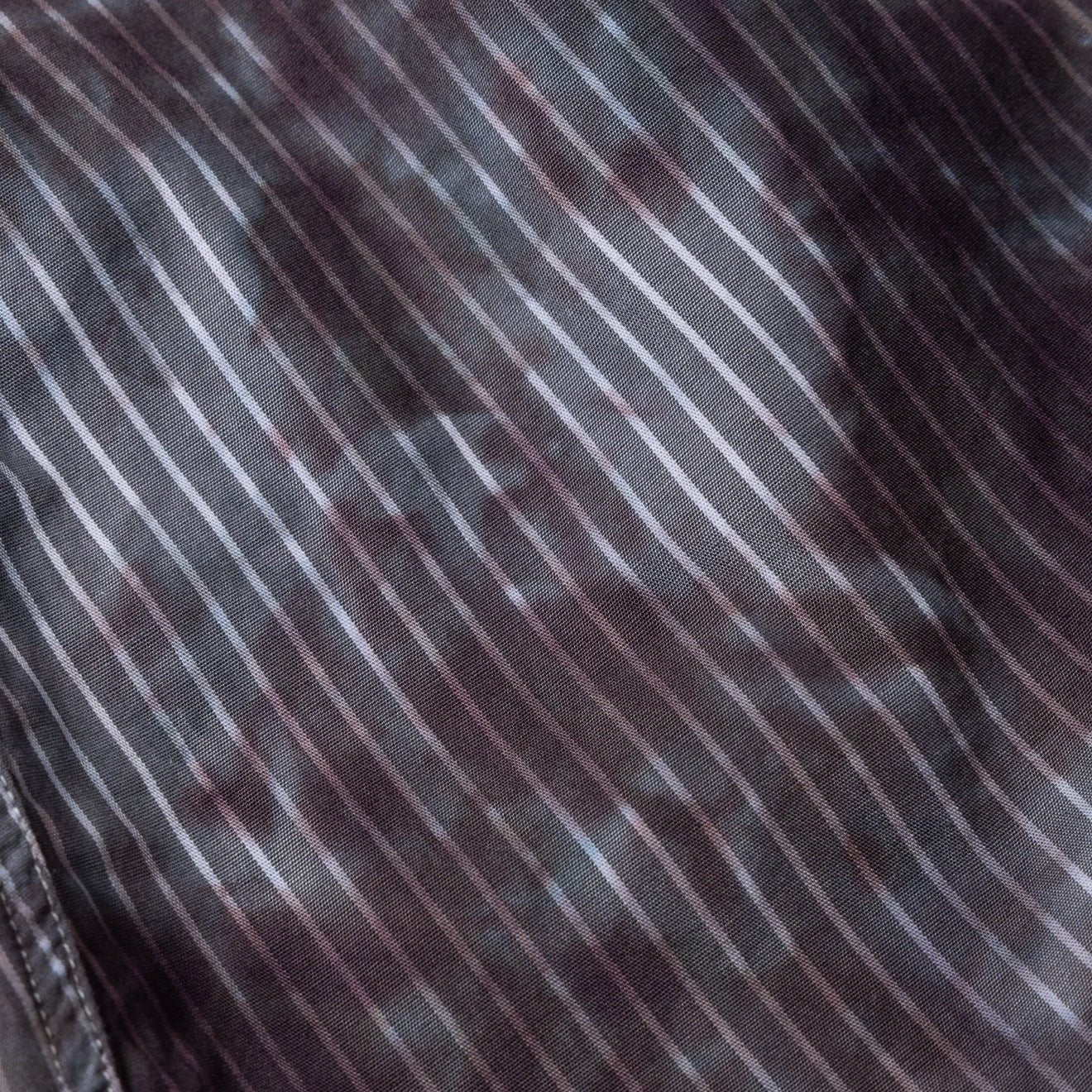 Aries Womens Tie Dye Stripe Poplin Boxer Shorts Black - Image 4