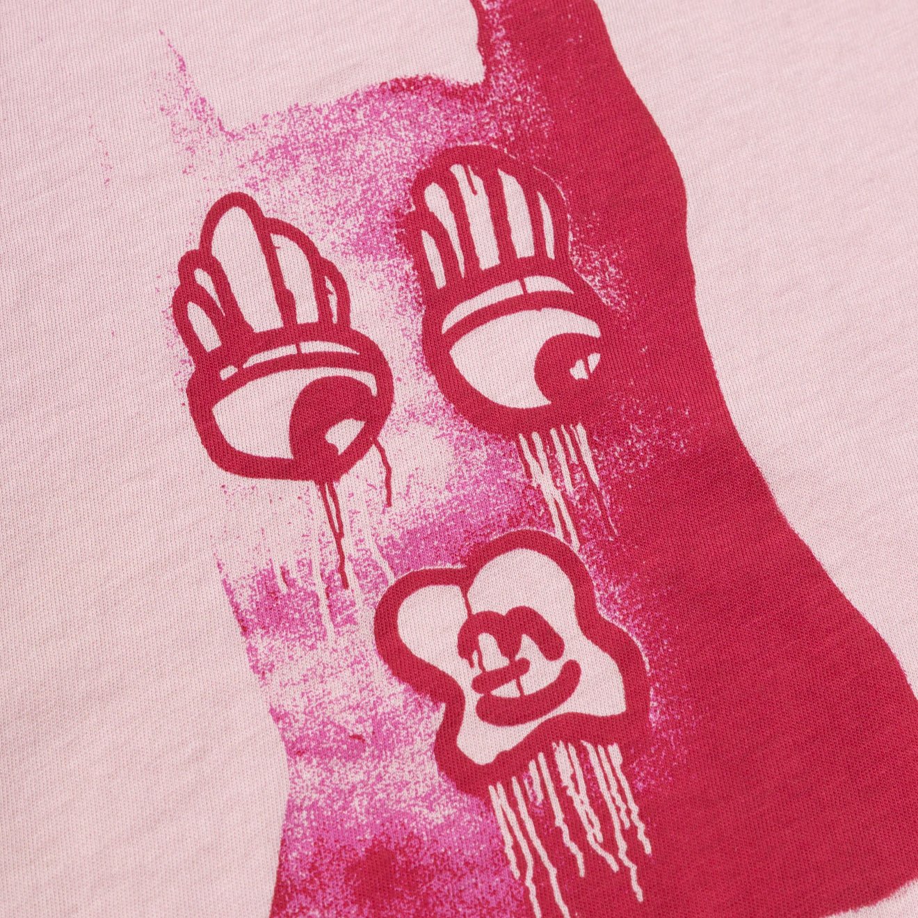Aries Womens Who Knows S/S Ringer Tee Pink - Image 5