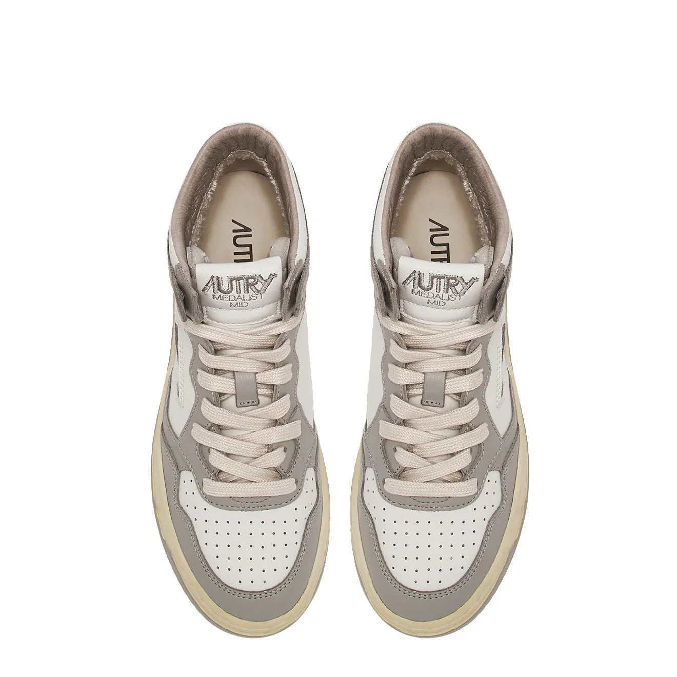 Autry Medalist Mid Trainers White / Vapour - Image 2