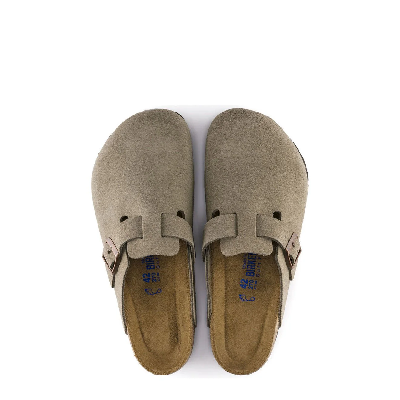 Birkenstock Womens Boston SFB VL Narrow Sandal Taupe - Image 4
