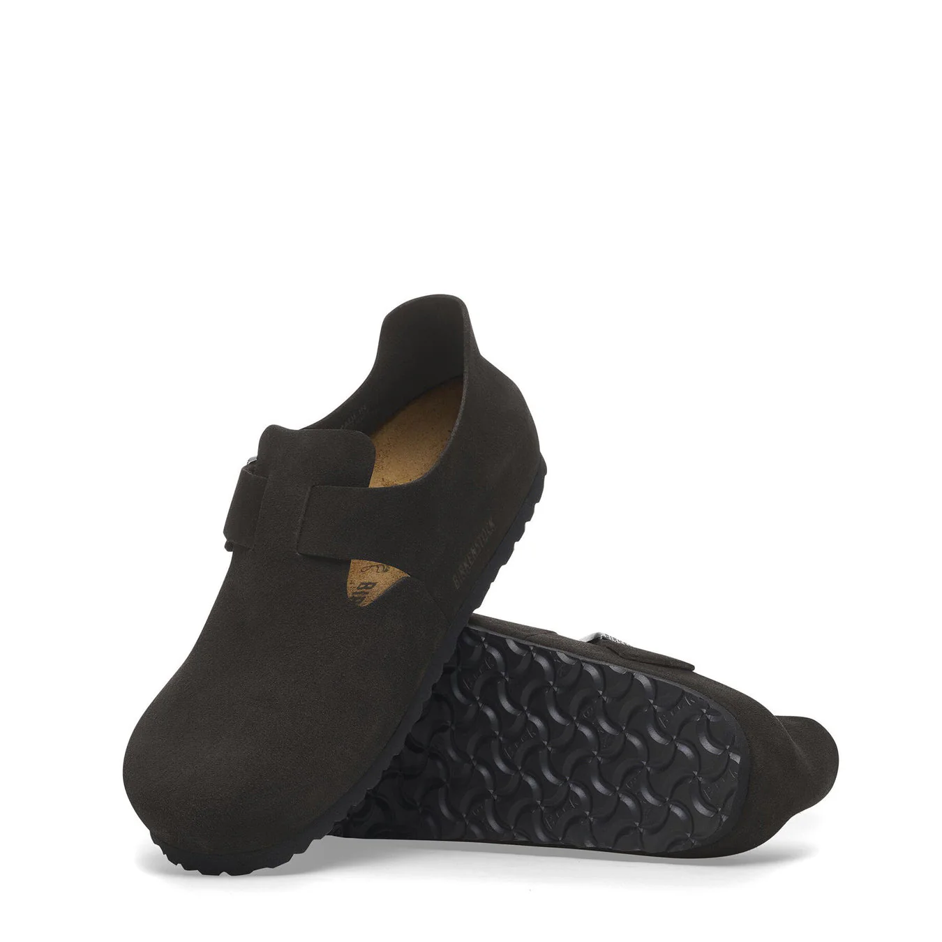 Birkenstock Womens Narrow London Suede Black - Image 4