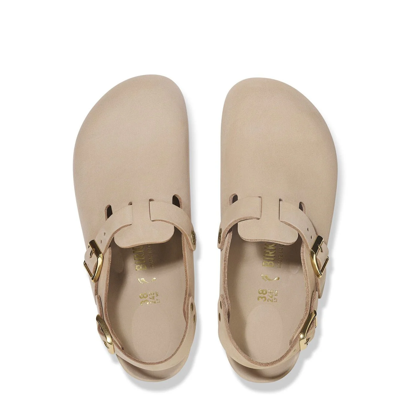 Birkenstock Womens Tokio II Nubuck Leather Narrow Fit Sandcastle - Image 3