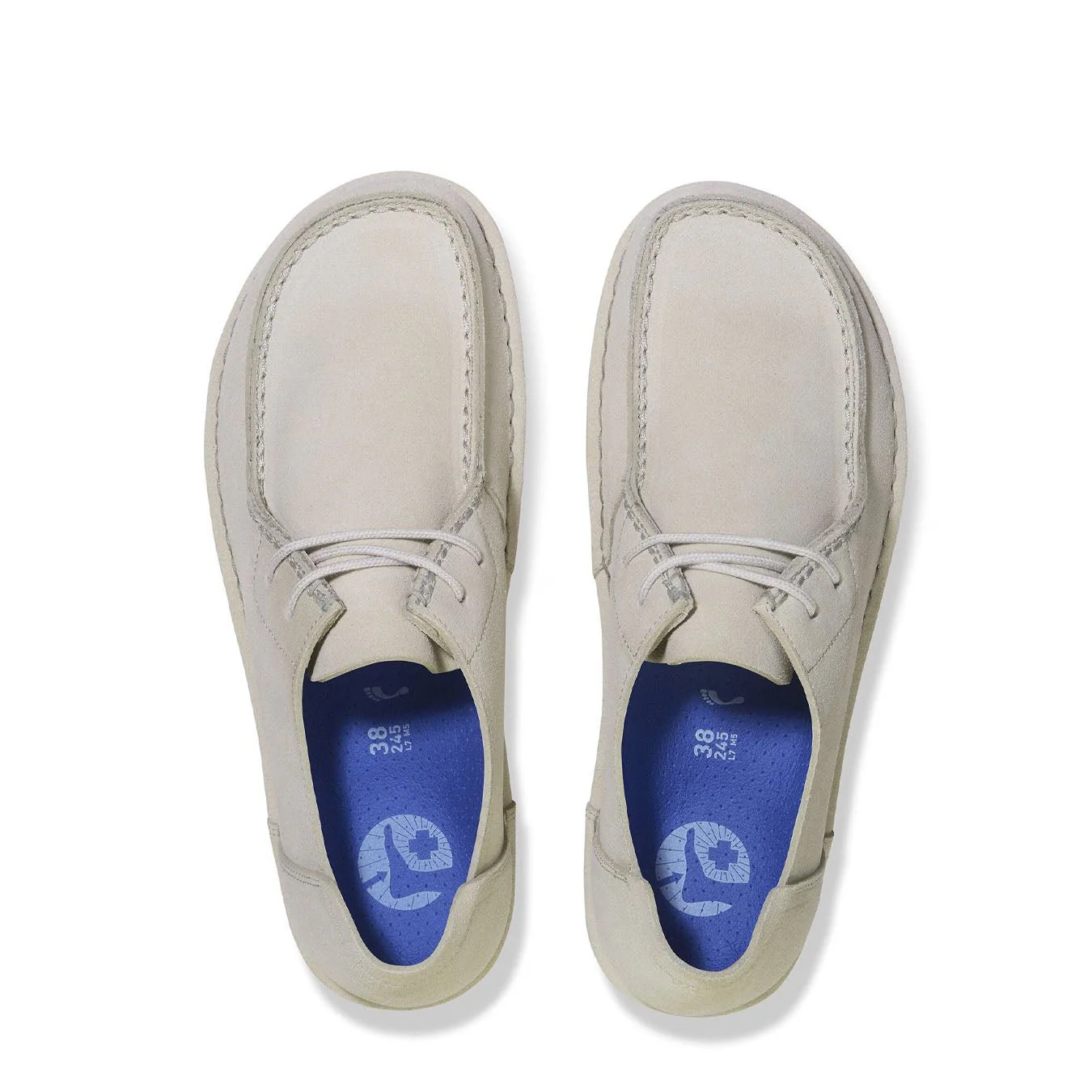 Birkenstock Womens Utti Lace Shoe Narrow Fit Antique White - Image 3