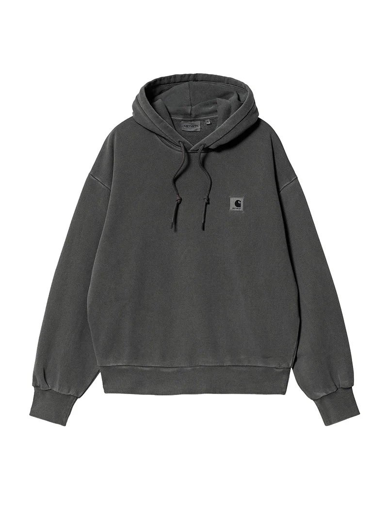 Carhartt WIP Womens Hooded Nelson Sweat Black Garment Dyed