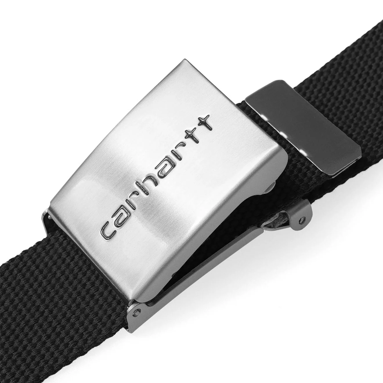 Carhartt WIP Clip Belt Chrome Black - Image 3