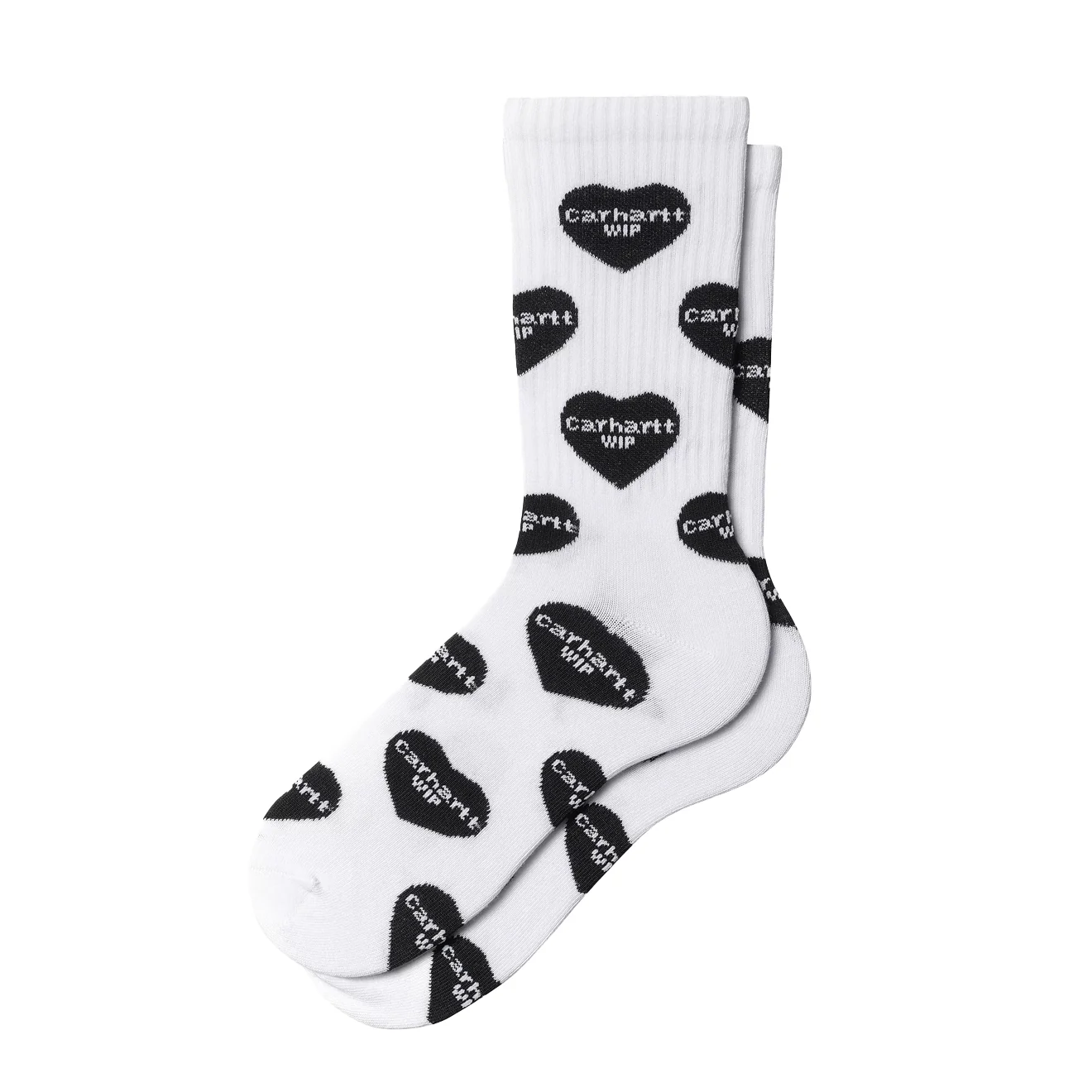 Carhartt WIP Heart Logo Socks Heart Logo Jacquard / White