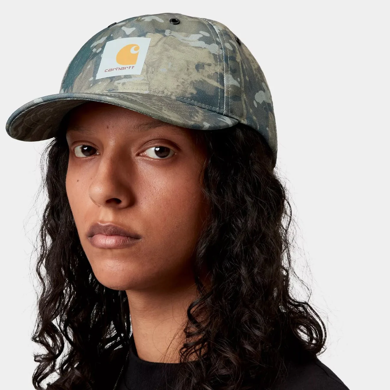 Carhartt WIP Holden Cap Camo Combi Green / Black - Image 3