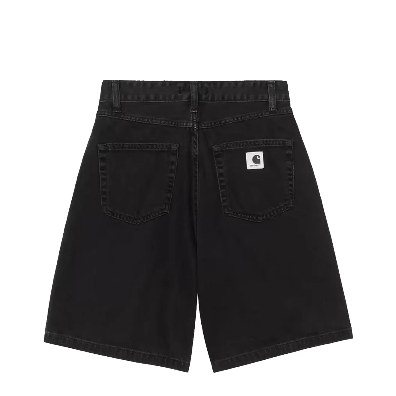 Carhartt WIP Womens Alta Short Black Stone Washed - Image 2