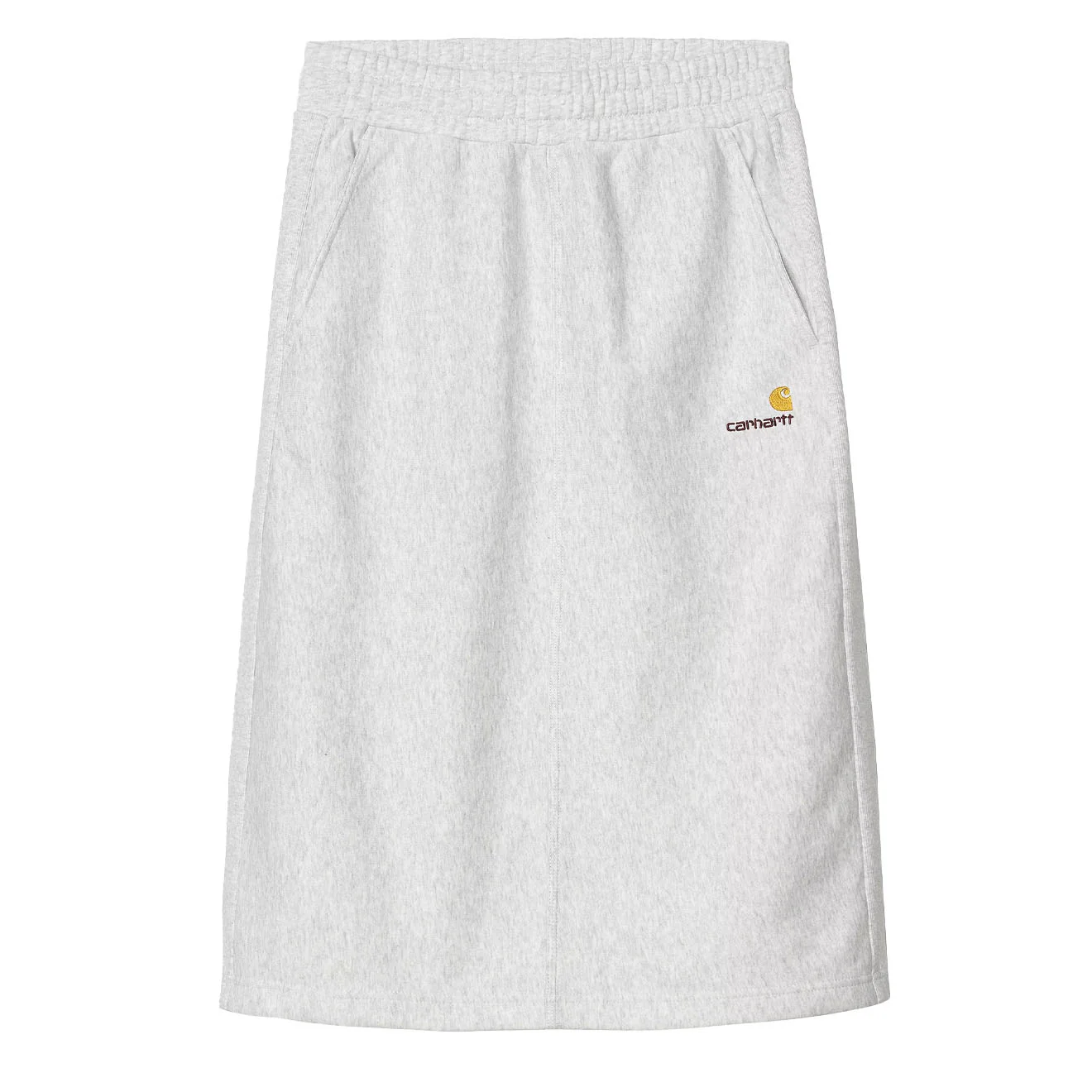 Carhartt WIP Womens American Script Sweat Skirt Ash Heather