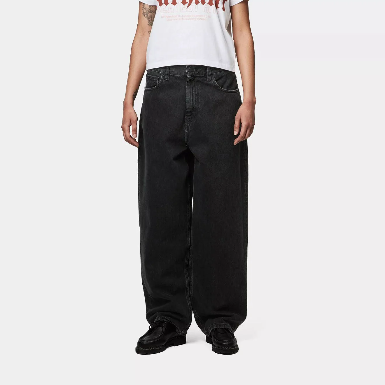 Carhartt WIP Womens Brandon Pant Black Stone Washed - Image 3