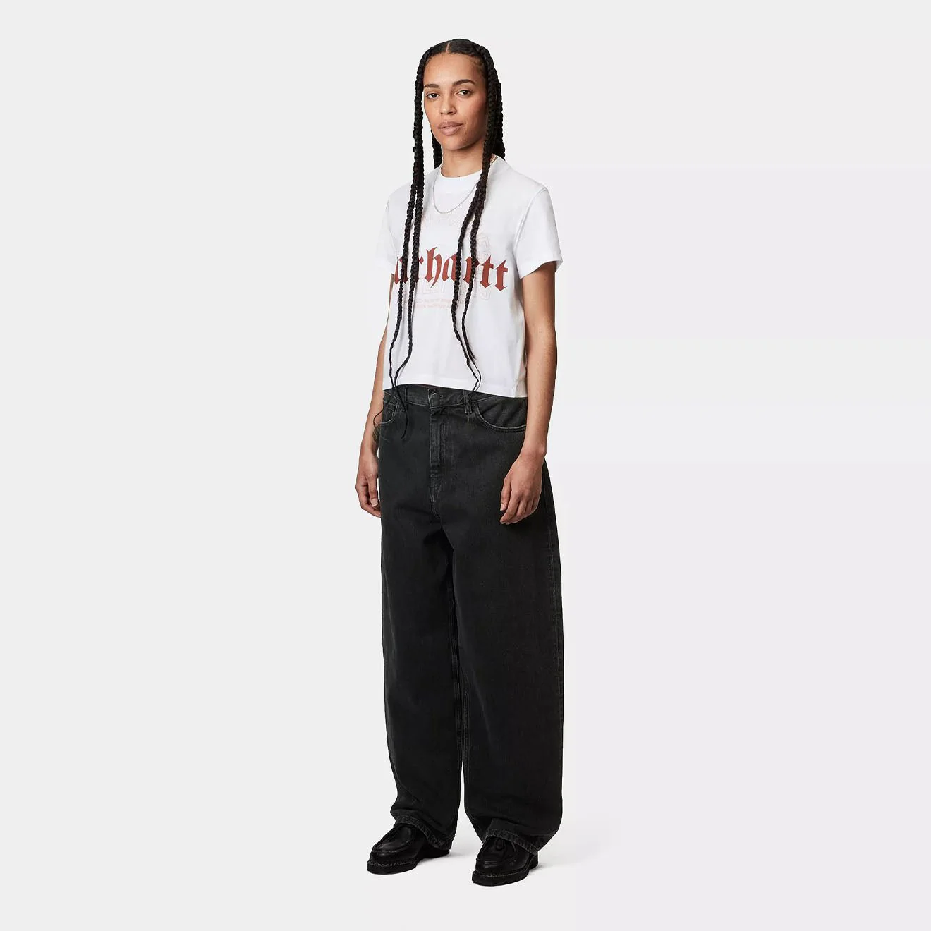 Carhartt WIP Womens Brandon Pant Black Stone Washed - Image 5