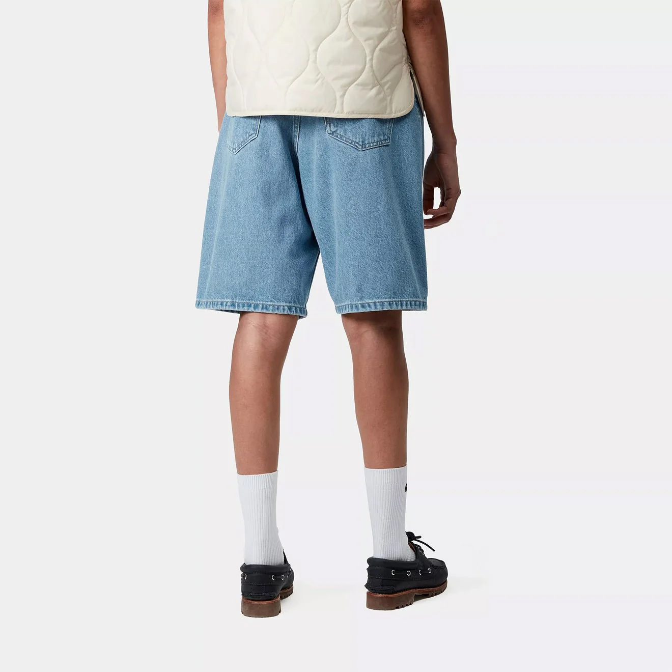 Carhartt WIP Womens Brandon Short Blue Stone Bleached - Image 5