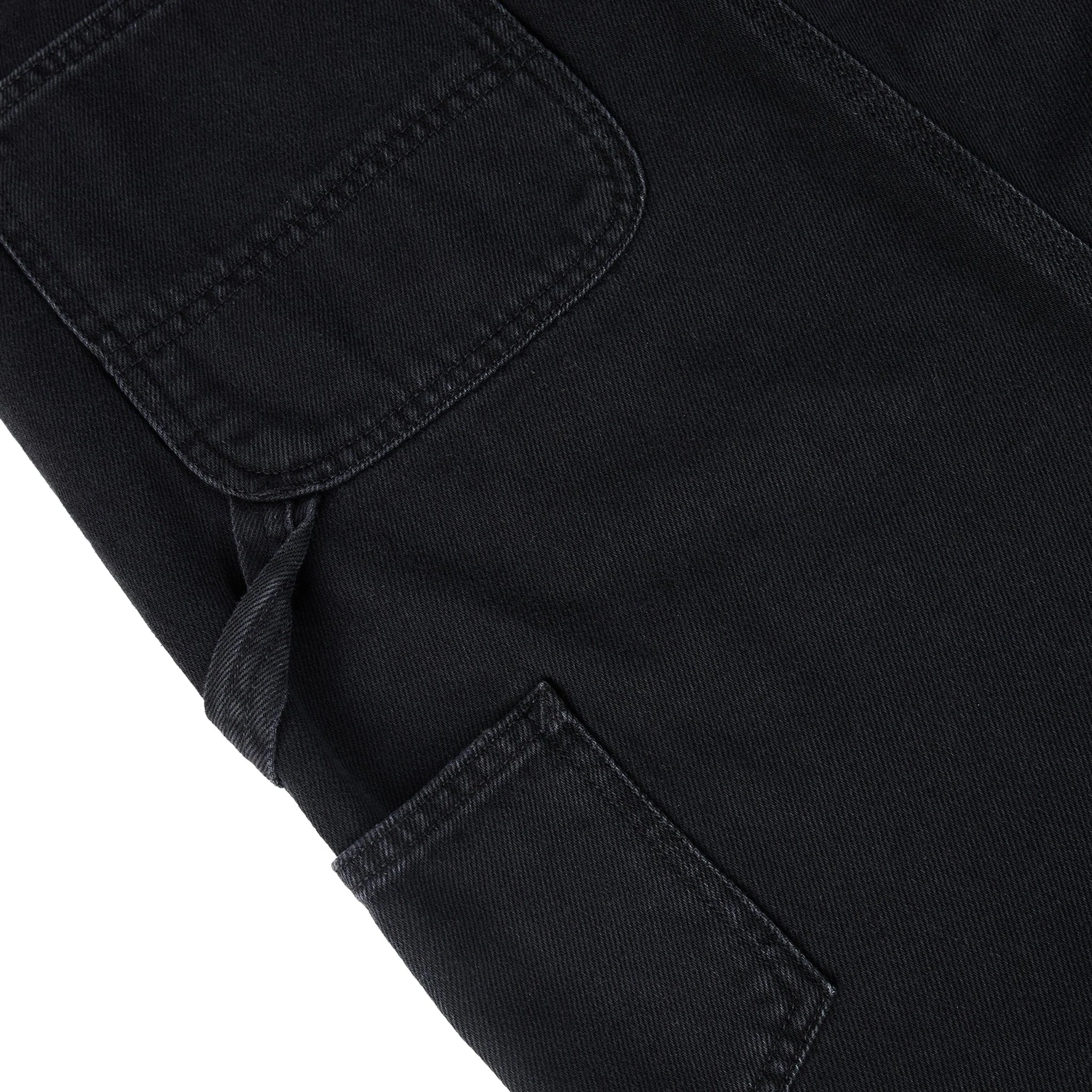 Carhartt WIP Womens Double Knee Skirt Black Stone Washed - Image 3