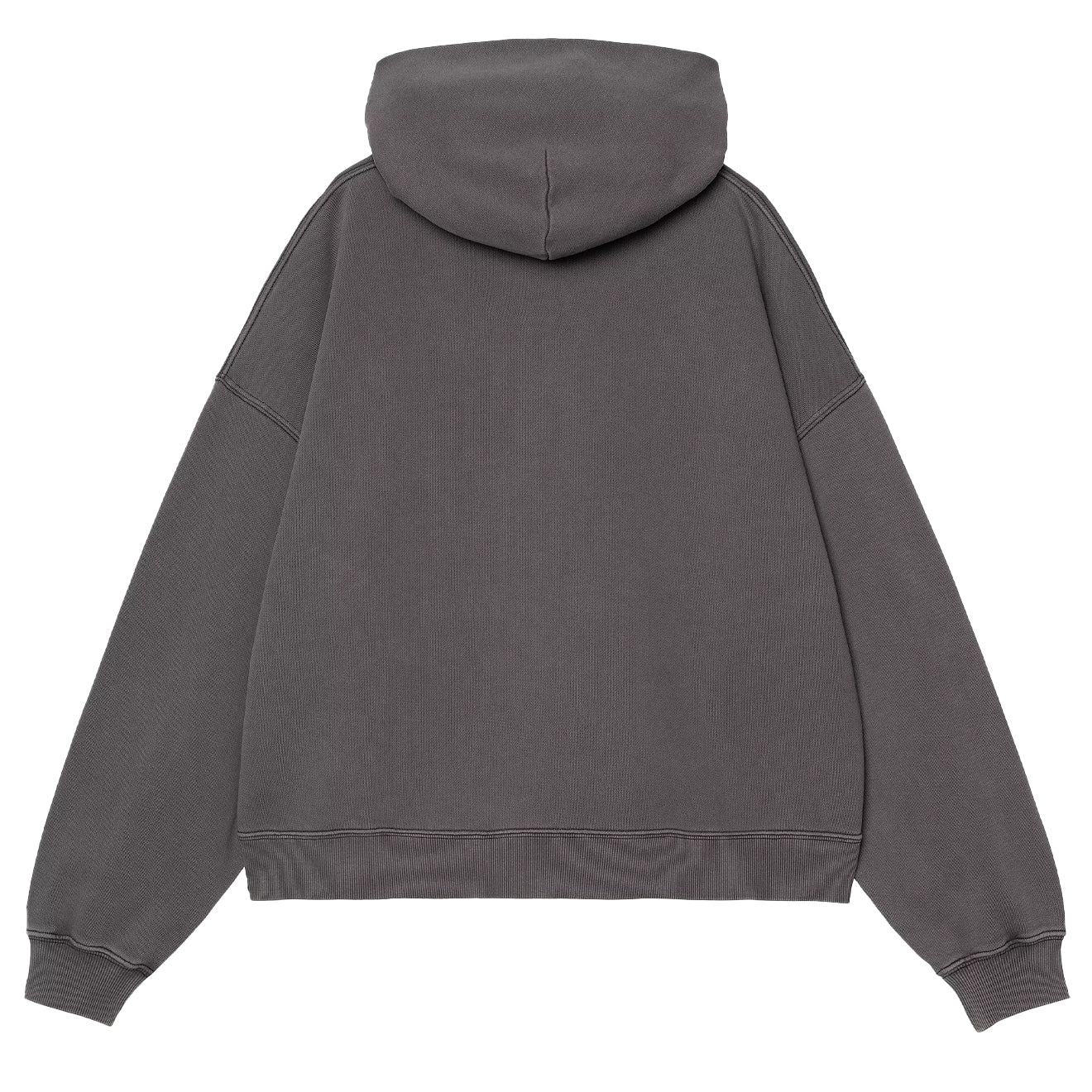 Carhartt WIP Womens Hooded Benton Sweat Black Garment Dyed - Image 2