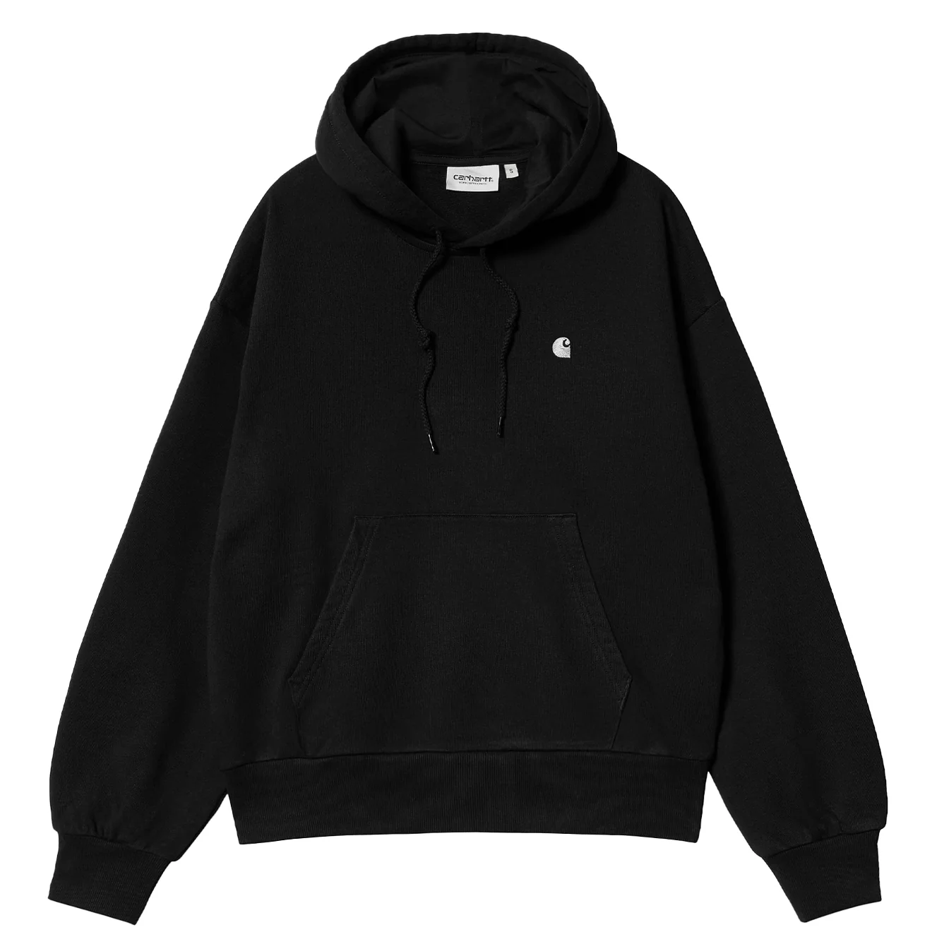Carhartt WIP Womens Hooded Casey Sweatshirt Black / Silver