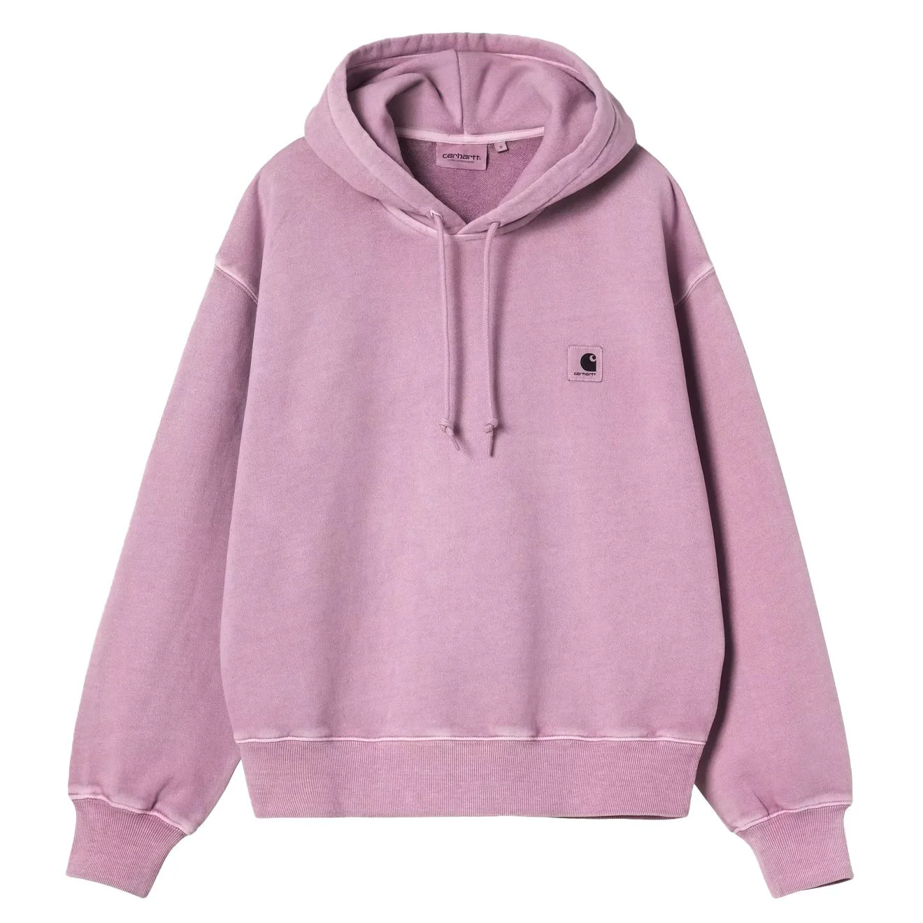Carhartt WIP Womens Hooded Nelson Sweat Gentle Purple Garment Dyed