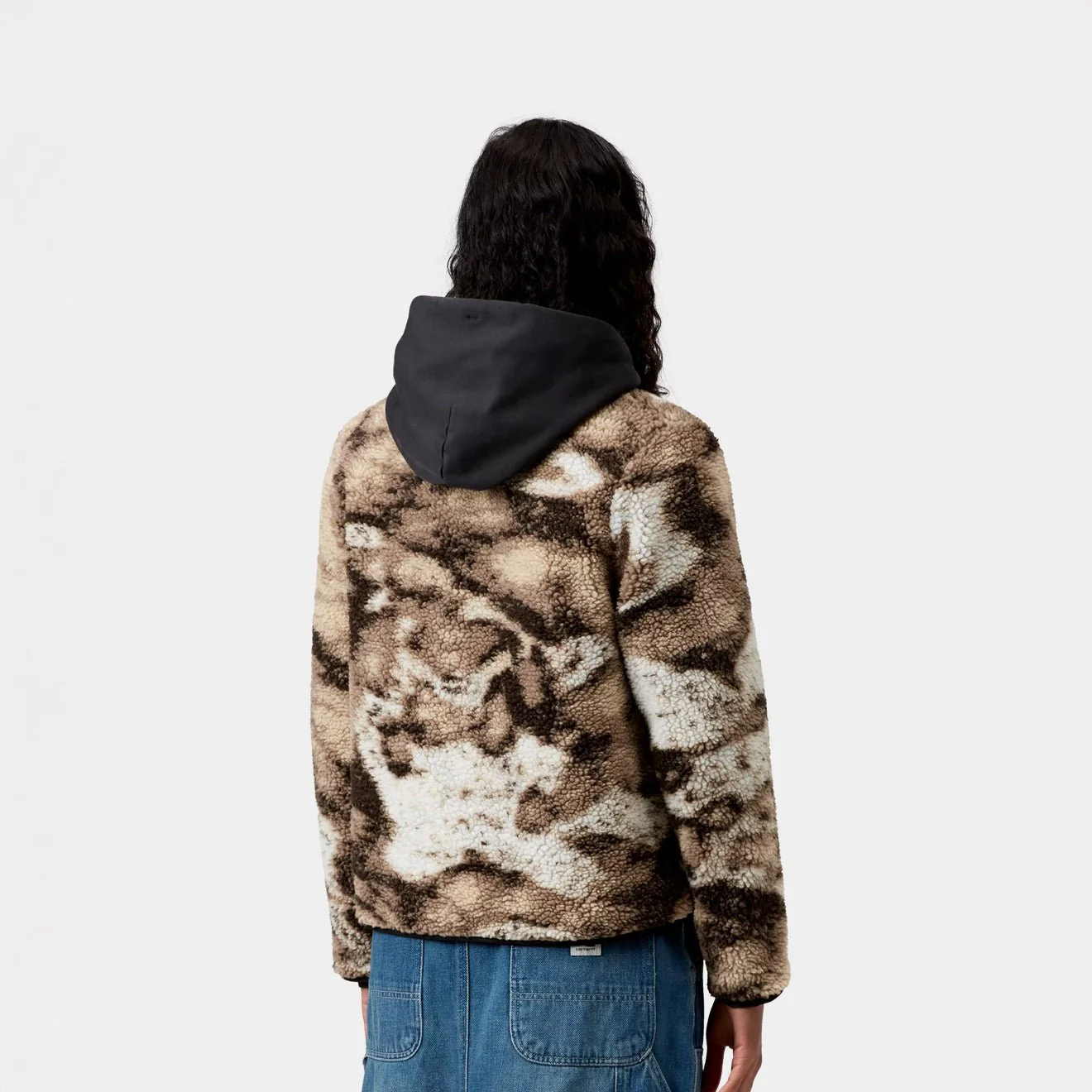 Carhartt WIP Womens Janet Liner Wild Dog Jacquard / Black - Image 5