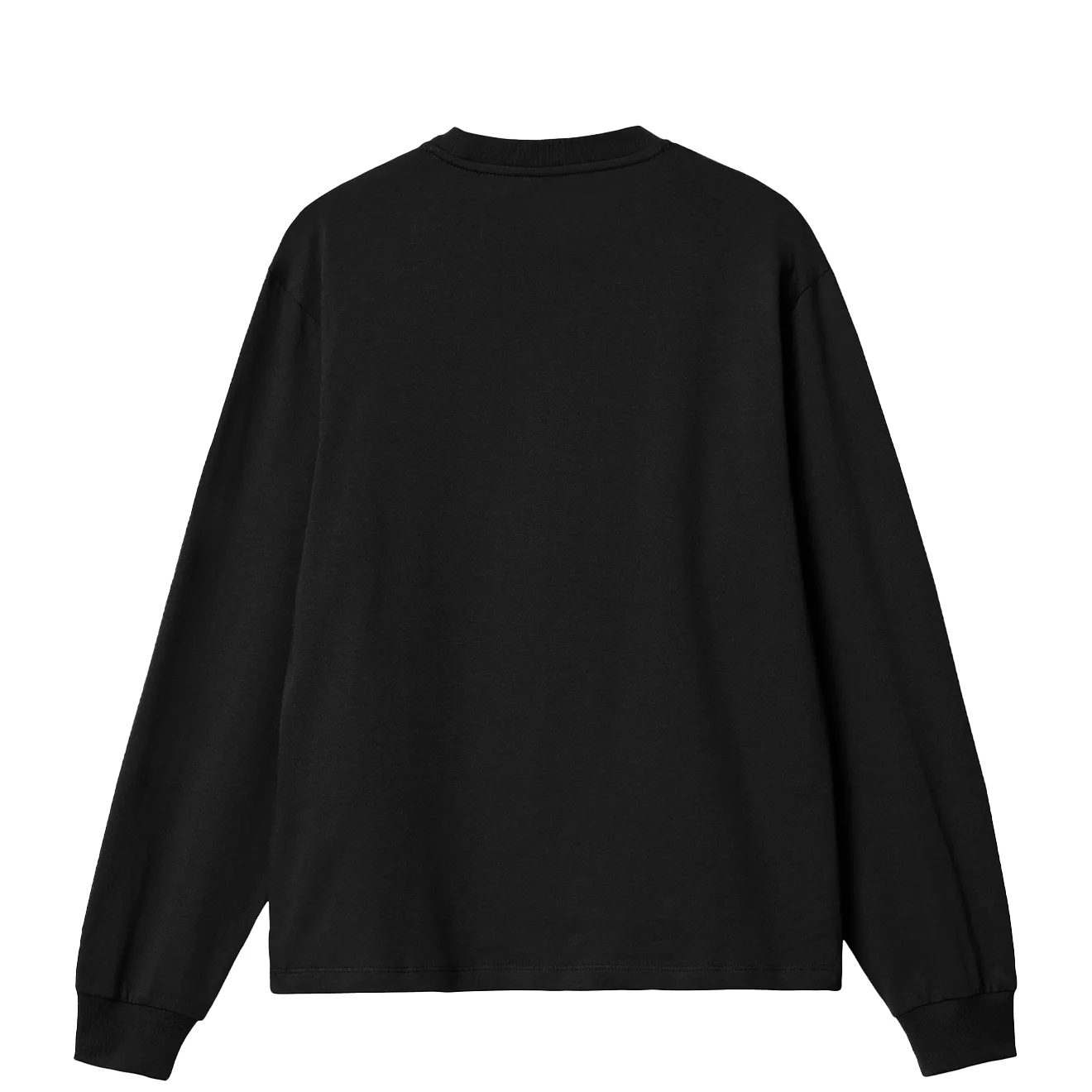Carhartt WIP Womens L/S Pocket T-Shirt Black - Image 2
