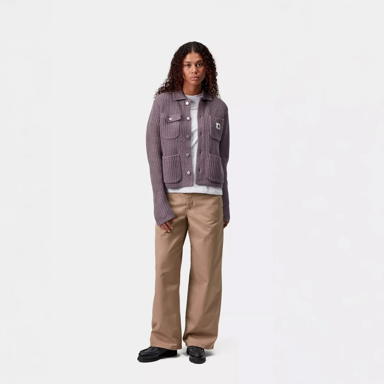 Carhartt WIP Womens Michigan Sweater Phlox - Image 5