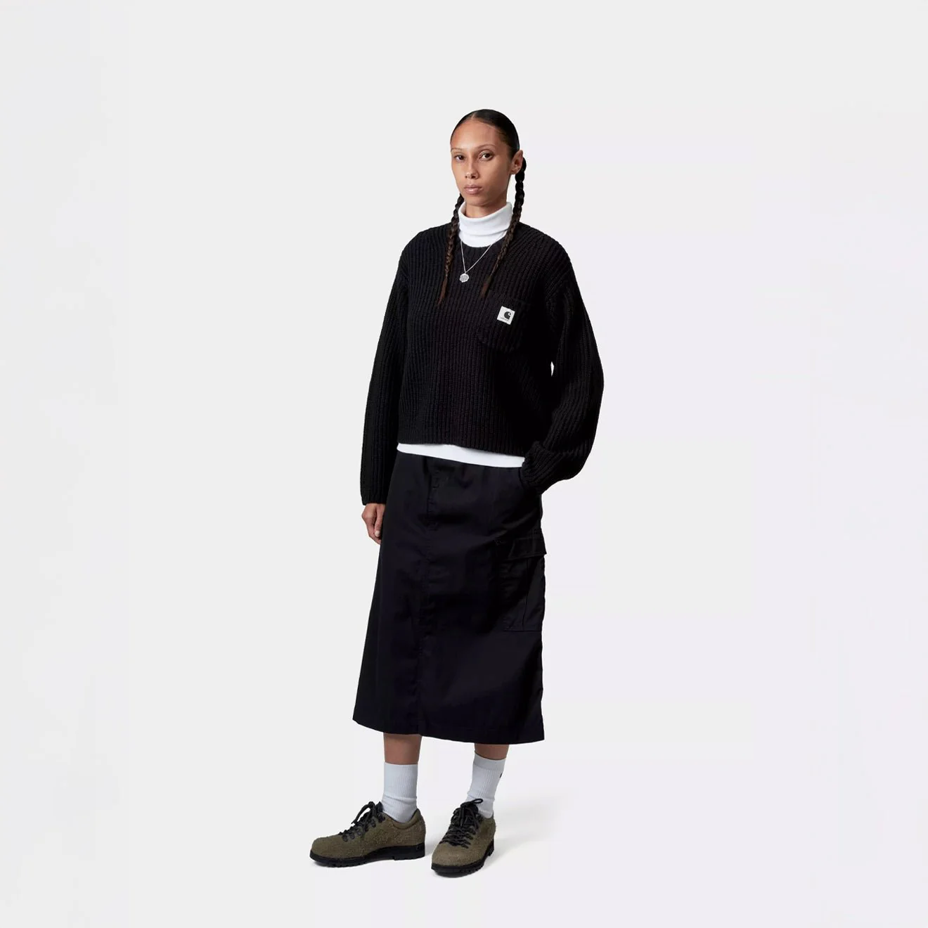 Carhartt WIP Womens Mira Sweater Black - Image 5