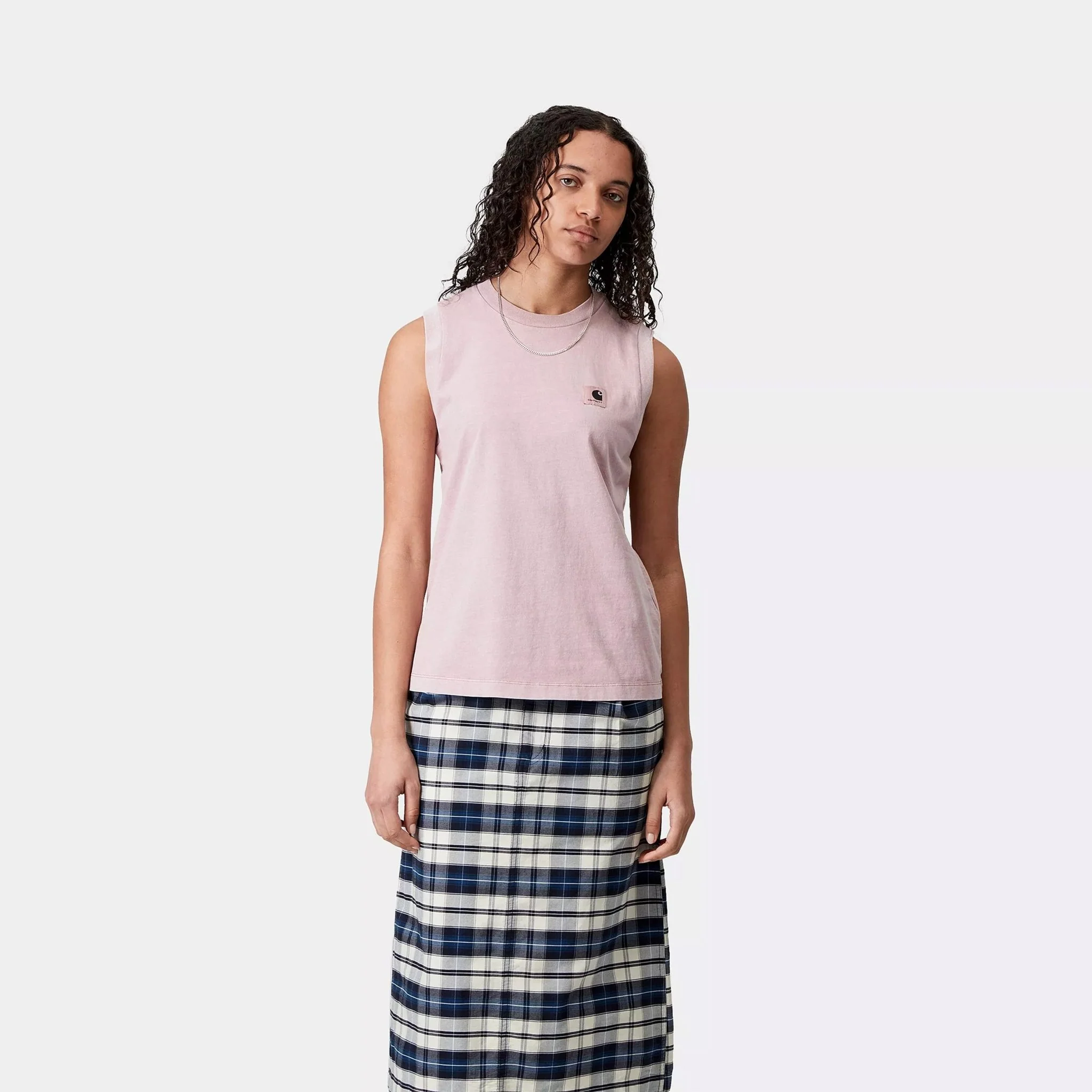 Carhartt WIP Womens Nelson A-Shirt Hortensia Garment Dyed - Image 3