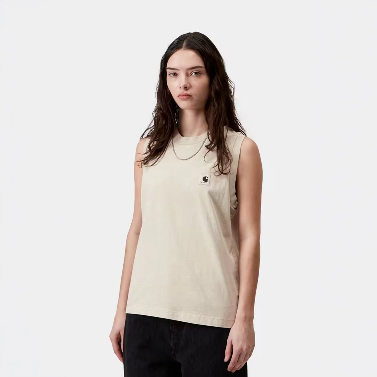 Carhartt WIP Womens Nelson A-Shirt Stone Garment Dyed - Image 3