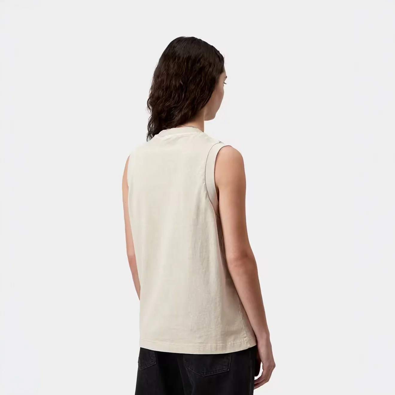Carhartt WIP Womens Nelson A-Shirt Stone Garment Dyed - Image 4