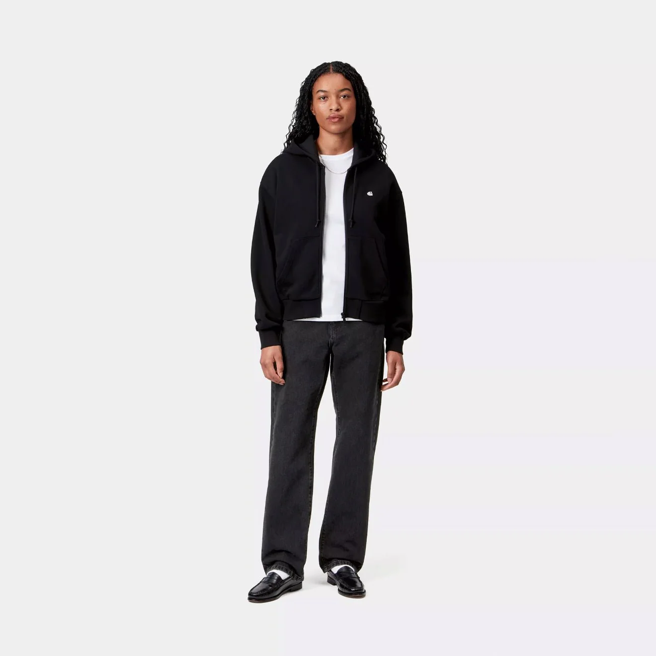Carhartt WIP Womens Noxon Pant Black Stone Washed - Image 3